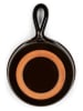 Trendy Kitchen by EXCÉLSA Steelpan bruin/oranje - Ø 16 cm