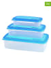 Trendy Kitchen by EXCÉLSA 3-delige set: voorraaddozen "Abbraccio" blauw