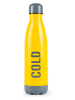 Trendy Kitchen by EXCÉLSA Butelka termiczna "Hot/Cold" w kolorze żółto-szarym - 500 ml