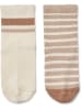 Wheat 2er-Set: Socken in Creme/ Hellbraun