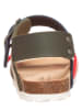 Little Sky Sandalen in Dunkelblau/ Khaki/ Rot