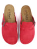 billowy Leren clogs rood