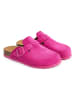 billowy Leren clogs roze