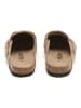 billowy Leren clogs beige