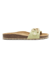 billowy Leren slippers groen