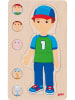 Goki 29-częściowe drewniane puzzle "Boy" - 4+