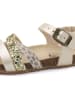 billowy Sandalen in Gold