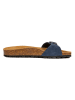 billowy Leren slippers blauw