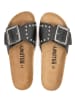 billowy Leren slippers zwart