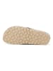 billowy Leren teenslippers beige