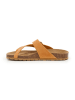 billowy Leren teenslippers oranje
