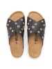 billowy Leren slippers zwart