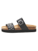 billowy Leren slippers zwart