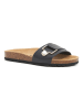 billowy Leren slippers zwart