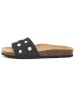 billowy Leren slippers zwart