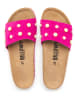 billowy Leren slippers roze
