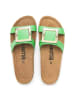 billowy Leren slippers groen