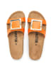 billowy Leren slippers oranje
