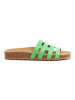 billowy Leren slippers groen