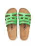billowy Leren slippers groen