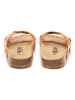 billowy Leren slippers oranje