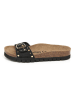 billowy Leren slippers zwart