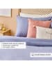 BELLA MAISON 3tlg. Satin-Bettwäscheset "Supreme" in Blau