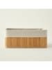 BELLA MAISON Aufbewahrungskorb ''Bres'' in Beige/ Creme - (B)37 x (H)15 x (T)26 cm