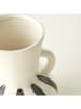 BELLA MAISON Vase "Liora" in Weiß/ Schwarz - (H)18 x Ø 12 cm 