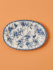 BELLA MAISON Serveerplateau wit/blauw - (L)30 cm