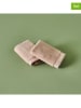 BELLA MAISON 2-delige set: gastendoeken "Ruby" beige - (L)30 x (B)30 cm