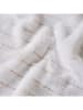 BELLA MAISON Handdoek "Belinda" wit/beige - (L)70 x (B)50 cm