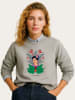 WOOOP Sweatshirt "Frida Kahlo Jungle" grijs
