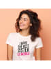 WOOOP Shirt "I have the best sister in the world" in Weiß