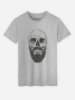 WOOOP Shirt "Hipster Barbe" in Grau