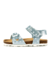 billowy Sandalen in Hellblau/ Bunt