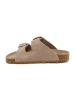 billowy Leren slippers beige