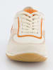 Paul Green Leder-Sneakers in Beige/ Orange