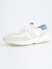 Paul Green Leren sneakers wit/lichtblauw