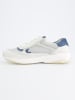 Paul Green Leder-Sneakers in Blau/ Grau/ Creme