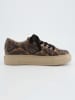 Paul Green Leder-Sneakers in Beige/ Braun