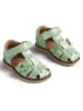 Wheat Skórzane półsandały w kolorze zielonym
