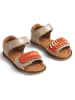 Wheat Leren sandalen goudkleurig