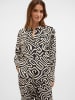 Vero Moda Bluse in Schwarz/ Beige