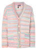 Pieces Cardigan in Rosa/ Bunt