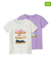 name it 2er-Set: Shirts in Creme/ Lila