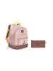 Lässig Rucksack "Adventure" in Rosa/ Braun - (B)24,5 x (H)27 x (T)15,5 cm