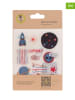 Lässig Transfer stickers "Space" blauw/rood