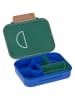 Lässig Lunchbox "Little Gang - Rainbow" in Grün/ Blau - (B)21 x (H)5 x (T)17 cm