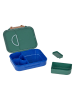 Lässig Lunchbox "Little Gang - Rainbow" in Grün/ Blau - (B)21 x (H)5 x (T)17 cm